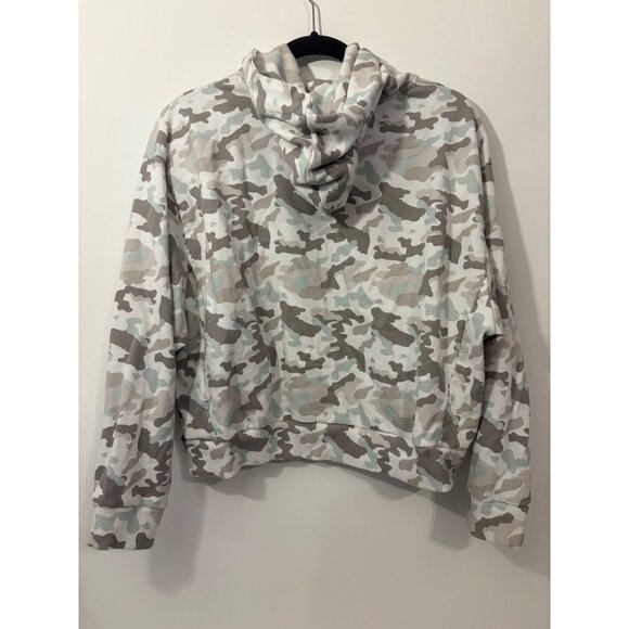Simply Southern Women’s Size Large Camo Hoodie Sweatshirt Brown White Green Tan - Picture 3 of 6